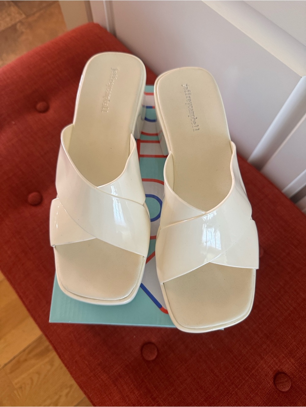 Bubblegum in Cream Shiny by Jeffrey Campbell